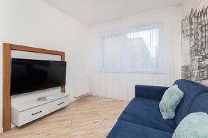 Aesthetic Deep Blue Apartment by Renters