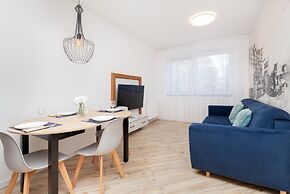 Aesthetic Deep Blue Apartment by Renters