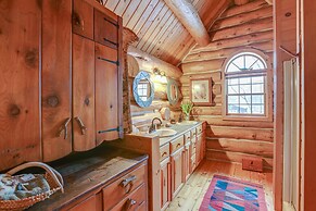 Handcrafted Log Home on River Near Crystal Mtn