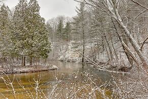 Handcrafted Log Home on River Near Crystal Mtn