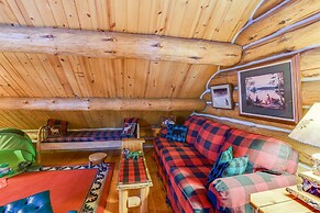 Handcrafted Log Home on River Near Crystal Mtn