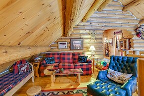 Handcrafted Log Home on River Near Crystal Mtn