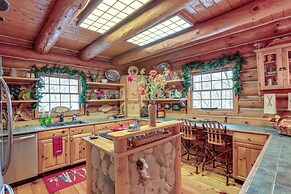 Handcrafted Log Home on River Near Crystal Mtn