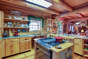 Handcrafted Log Home on River Near Crystal Mtn