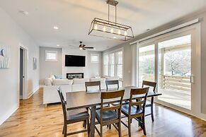 Oak Island Coastal Home w/ Covered Deck!