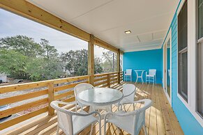 Oak Island Coastal Home w/ Covered Deck!