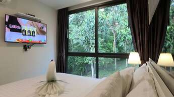 A504-penthouse Forest View 1br1bathnice Bath Tub