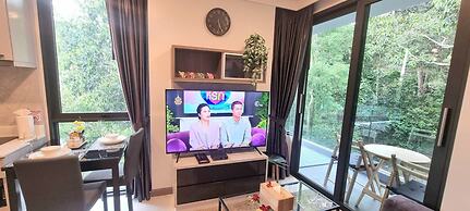 A504-penthouse Forest View 1br1bathnice Bath Tub