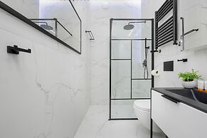 Grey and Red Apartment by Renters