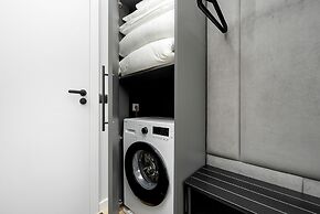 Grey and Red Apartment by Renters