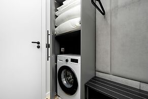 Grey and Red Apartment by Renters