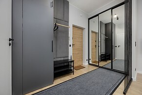 Grey and Red Apartment by Renters