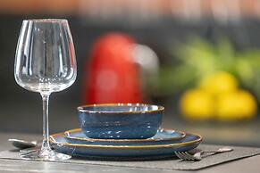 Grey and Red Apartment by Renters