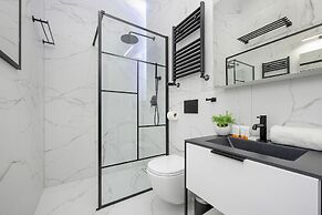 Grey and Red Apartment by Renters