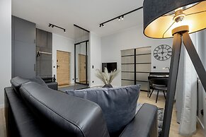 Grey and Red Apartment by Renters