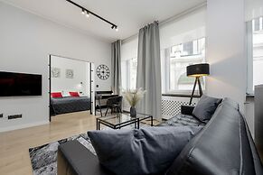 Grey and Red Apartment by Renters
