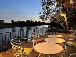 Morocco blue cafe by chilong river farm