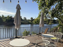 Morocco blue cafe by chilong river farm