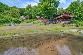 Mtn-view Catskills Cabin on Delaware River!