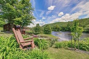 Mtn-view Catskills Cabin on Delaware River!