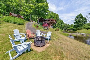 Mtn-view Catskills Cabin on Delaware River!