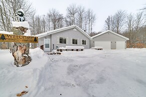 Secluded Mancelona Home w/ Gas Grill!