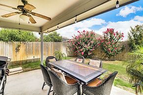Covered Patio + Yard: Spacious Leander Home!