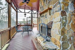 North Georgia Log Home w/ Long Range Views