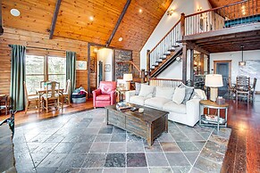 North Georgia Log Home w/ Long Range Views