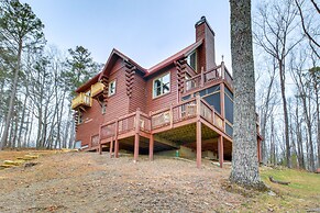 North Georgia Log Home w/ Long Range Views