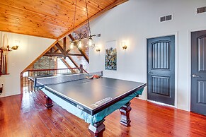 North Georgia Log Home w/ Long Range Views