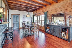 North Georgia Log Home w/ Long Range Views