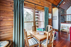 North Georgia Log Home w/ Long Range Views