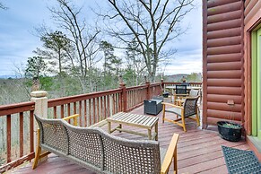 North Georgia Log Home w/ Long Range Views