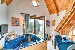 Riverfront A-frame Cabin in Troy w/ Pool & Dock!