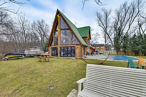 Riverfront A-frame Cabin in Troy w/ Pool & Dock!
