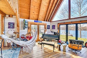 Riverfront A-frame Cabin in Troy w/ Pool & Dock!