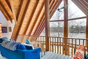 Riverfront A-frame Cabin in Troy w/ Pool & Dock!