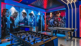 Avengers Game Room 10br Villa W/private Pool Spa