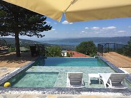 Sapanca mavi yeşil köy evi