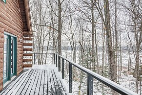 Rhinelander Waterfront Cabin w/ Deck & Fire Pit!