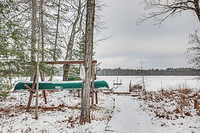 Rhinelander Waterfront Cabin w/ Deck & Fire Pit!