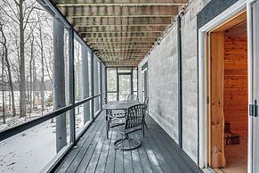 Rhinelander Waterfront Cabin w/ Deck & Fire Pit!