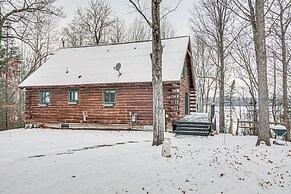 Rhinelander Waterfront Cabin w/ Deck & Fire Pit!