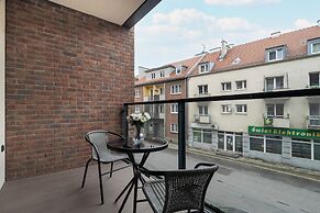 Dark Grey and Pink Apartment by Renters