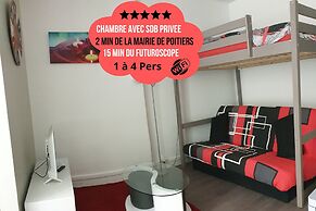 Poitiers Rabelais Chambres Quatro SDB