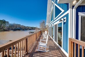 Lakefront New London Retreat w/ Dock & Hot Tub!