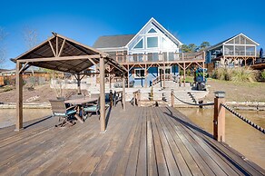 Lakefront New London Retreat w/ Dock & Hot Tub!