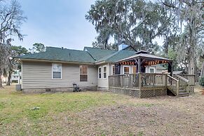 Serene Savannah Retreat w/ Waterfront Deck!