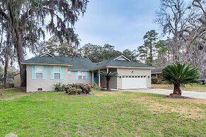 Serene Savannah Retreat w/ Waterfront Deck!